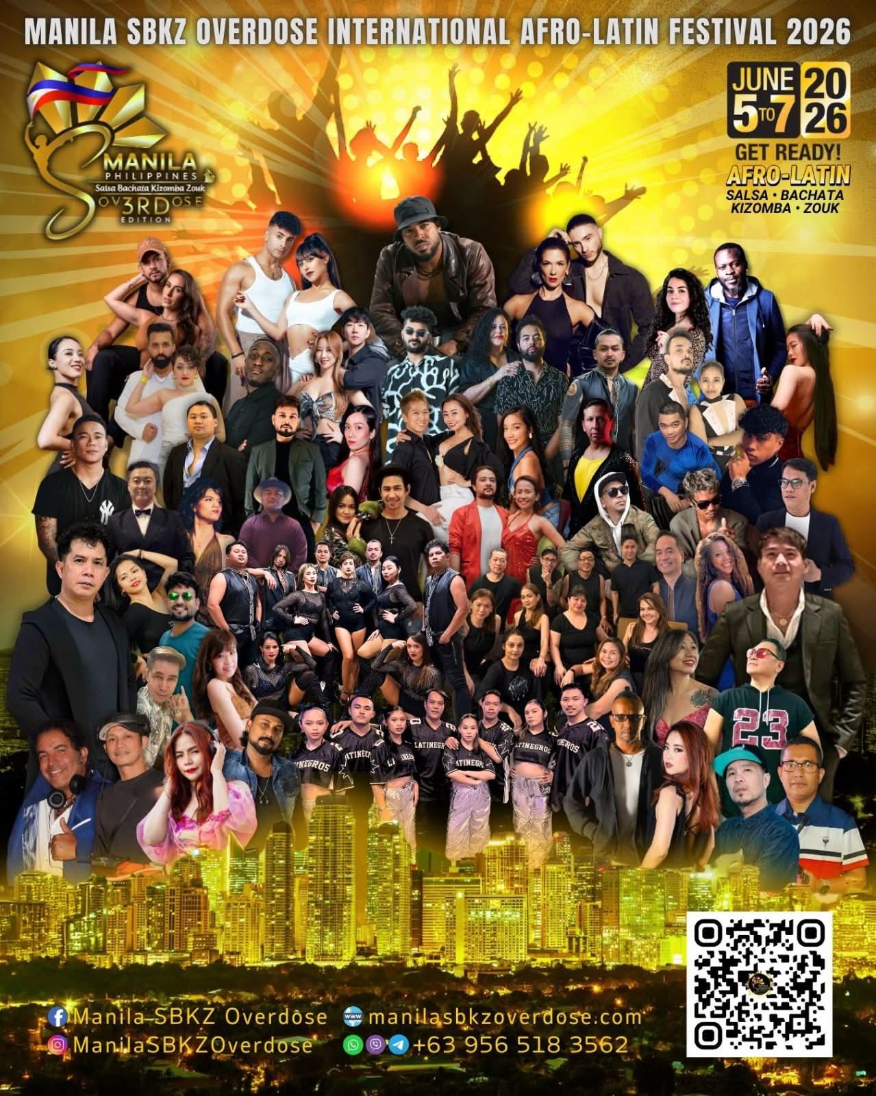 Manila SBKZ Overdose International Afro-Latin Festival 2026 poster